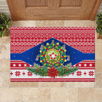 Philippines Christmas Rubber Doormat Filipino Parol Maligayang Pasko LT05 - Polynesian Pride