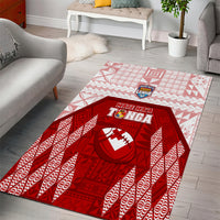 Tonga Rugby Area Rug 2023 Pacific Championships Kupesi Ngatu Mate Maa LT05 - Polynesian Pride