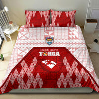 Tonga Rugby Bedding Set 2023 Pacific Championships Kupesi Ngatu Mate Maa LT05 - Polynesian Pride