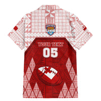 Custom Tonga Rugby Family Matching Mermaid Dress and Hawaiian Shirt 2023 Pacific Championships Kupesi Ngatu Mate Maa LT05 - Polynesian Pride