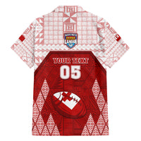 Custom Tonga Rugby Family Matching Tank Maxi Dress and Hawaiian Shirt 2023 Pacific Championships Kupesi Ngatu Mate Maa LT05 - Polynesian Pride