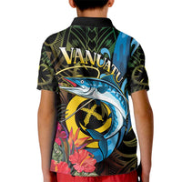 Vanuatu Fishing Kid Polo Shirt It's Time To Fish LT05 - Polynesian Pride