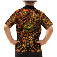 New Zealand Tamanuitera The Sun Family Matching Mermaid Dress and Hawaiian Shirt Maori Pattern LT05 - Polynesian Pride