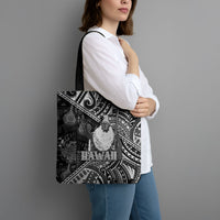 Hawaii King Kamehameha Tote Bag With Hawaiian Ipu Motifs Black Version