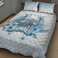 Hawaii Sugar Plantation Quilt Bed Set With Hawaiian Tapa Pattern