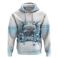 Hawaii Sugar Plantation Zip Hoodie With Hawaiian Tapa Pattern