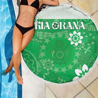 Cook Islands Maori Language Week Beach Blanket Pacific Tapa Pattern