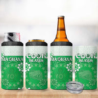 Cook Islands Maori Language Week 4 in 1 Can Cooler Tumbler Pacific Tapa Pattern