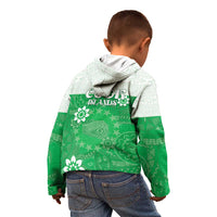 Cook Islands Maori Language Week Kid Hoodie Pacific Tapa Pattern