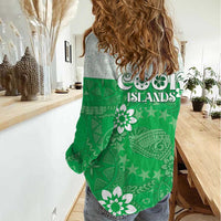 Cook Islands Maori Language Week Women Casual Shirt Pacific Tapa Pattern LT05 - Polynesian Pride