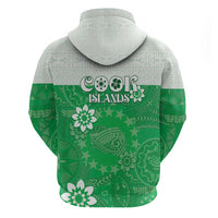 Cook Islands Maori Language Week Zip Hoodie Pacific Tapa Pattern