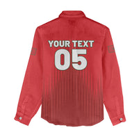 Custom Morocco Football 2026 Women Casual Shirt Atlas Lions Breathtaking Victory Red Version