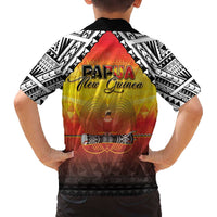 Papua New Guinea 50th Independence Day Family Matching Puletasi and Hawaiian Shirt One People One Nation One PNG LT05 - Polynesian Pride