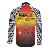 Papua New Guinea 50th Independence Day Long Sleeve Button Shirt One People One Nation One PNG LT05 - Polynesian Pride