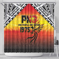 Papua New Guinea 50th Independence Day Shower Curtain One People One Nation One PNG LT05 - Polynesian Pride