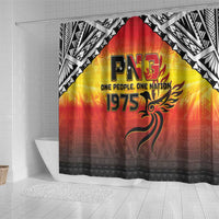 Papua New Guinea 50th Independence Day Shower Curtain One People One Nation One PNG LT05 - Polynesian Pride