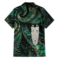 New Zealand Aotearoa Hawaiian Shirt Maori Tane Te Waiora Paua Shell Glitter Green LT05 - Polynesian Pride