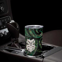 New Zealand Aotearoa Tumbler Cup Maori Wheku Paua Shell Glitter Green LT05 - Polynesian Pride