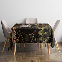New Zealand Aotearoa Tablecloth Maori Wheku Paua Shell Glitter Gold