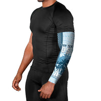 Fiji Regatta Arm Sleeves Palm Tree Tapa Pattern LT05 - Polynesian Pride