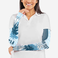 Fiji Regatta Arm Sleeves Palm Tree Tapa Pattern LT05 - Polynesian Pride