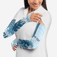 Fiji Regatta Arm Sleeves Palm Tree Tapa Pattern LT05 - Polynesian Pride