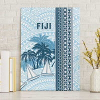 Fiji Regatta Canvas Wall Art Palm Tree Tapa Pattern - Polynesian Pride