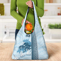 Fiji Regatta Grocery Bag Palm Tree Tapa Pattern LT05 - Polynesian Pride
