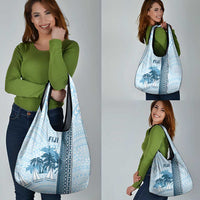 Fiji Regatta Grocery Bag Palm Tree Tapa Pattern LT05 - Polynesian Pride