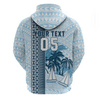 Custom Fiji Regatta Hoodie Palm Tree Tapa Pattern LT05 - Polynesian Pride