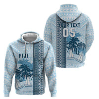 Custom Fiji Regatta Hoodie Palm Tree Tapa Pattern LT05 - Polynesian Pride