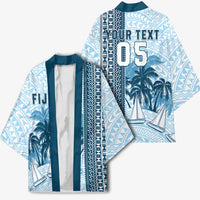 Custom Fiji Regatta Kimono Palm Tree Tapa Pattern LT05 - Polynesian Pride