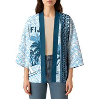Custom Fiji Regatta Kimono Palm Tree Tapa Pattern LT05 - Polynesian Pride