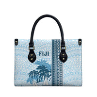 Fiji Regatta Leather Bag Palm Tree Tapa Pattern - Polynesian Pride