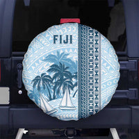 Fiji Regatta Spare Tire Cover Palm Tree Tapa Pattern - Polynesian Pride