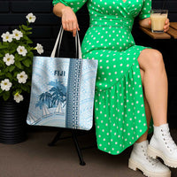 Fiji Regatta Tote Bag Palm Tree Tapa Pattern LT05 - Polynesian Pride