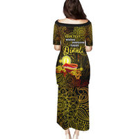 Personalized Happy Diwali Festival Family Matching Puletasi Dress and Hawaiian Shirt Diya Lamp Hibiscus Polynesian Pattern LT05 - Polynesian Pride