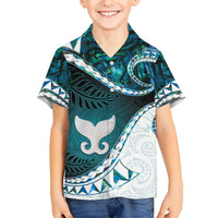 Aotearoa New Zealand Hawaiian Shirt Maori Wera Paua Shell Teal Glitter LT05 - Polynesian Pride