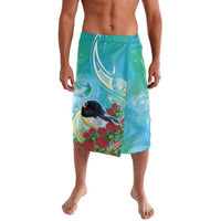 New Zealand Tomtit Lavalava Maori Koru With Pohutukawa Galaxy Style - Polynesian Pride