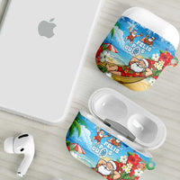 Guam Christmas AirPods Case Felis Pasgua Chilling Santa - Polynesian Pride