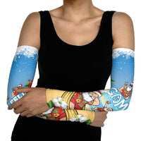 Guam Christmas Arm Sleeves Felis Pasgua Chilling Santa - Polynesian Pride