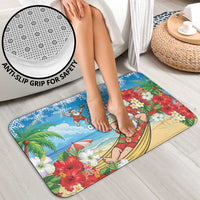 Guam Christmas Bathroom Set Felis Pasgua Chilling Santa - Polynesian Pride