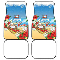 Guam Christmas Car Mats Felis Pasgua Chilling Santa - Polynesian Pride