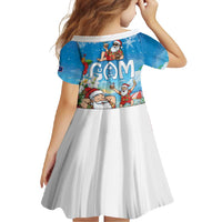 Guam Christmas Family Matching Mermaid Dress and Hawaiian Shirt Felis Pasgua Chilling Santa LT05 - Polynesian Pride