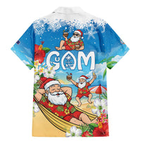 Guam Christmas Family Matching Mermaid Dress and Hawaiian Shirt Felis Pasgua Chilling Santa LT05 - Polynesian Pride