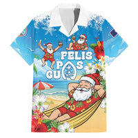 Guam Christmas Family Matching Puletasi and Hawaiian Shirt Felis Pasgua Chilling Santa - Polynesian Pride