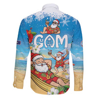 Guam Christmas Family Matching Short Sleeve Bodycon Dress and Hawaiian Shirt Felis Pasgua Chilling Santa LT05 - Polynesian Pride