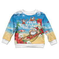 Guam Christmas Kid Ugly Christmas Sweater Felis Pasgua Chilling Santa - Polynesian Pride