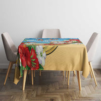 Guam Christmas Tablecloth Felis Pasgua Chilling Santa - Polynesian Pride