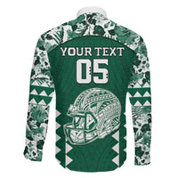 Custom Hawaii Football Family Matching Off Shoulder Short Dress and Hawaiian Shirt Rainbow Warriors Tropical Vibes - Polynesian Pride